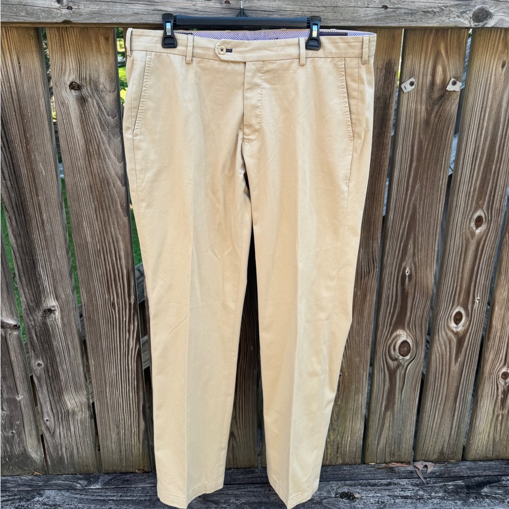 Henry Sage Classic Tan Chinos for Men